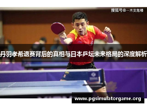 丹羽孝希退赛背后的真相与日本乒坛未来格局的深度解析