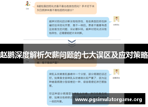 赵鹏深度解析欠薪问题的七大误区及应对策略